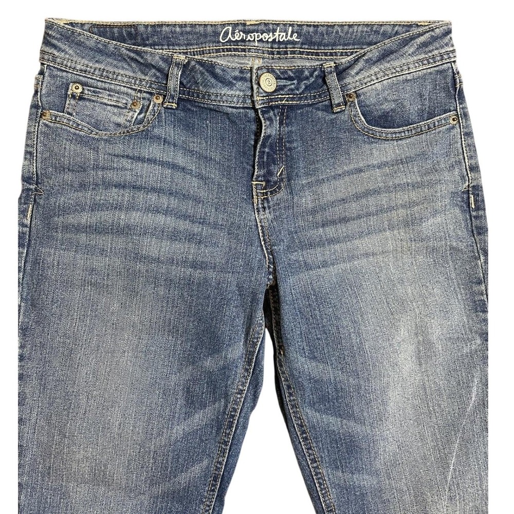 Aeropostale Chelsea Bootcut Jeans Size 8 Reg Medium Wash Y2K 2000s Stretch‎ - Picture 2 of 13
